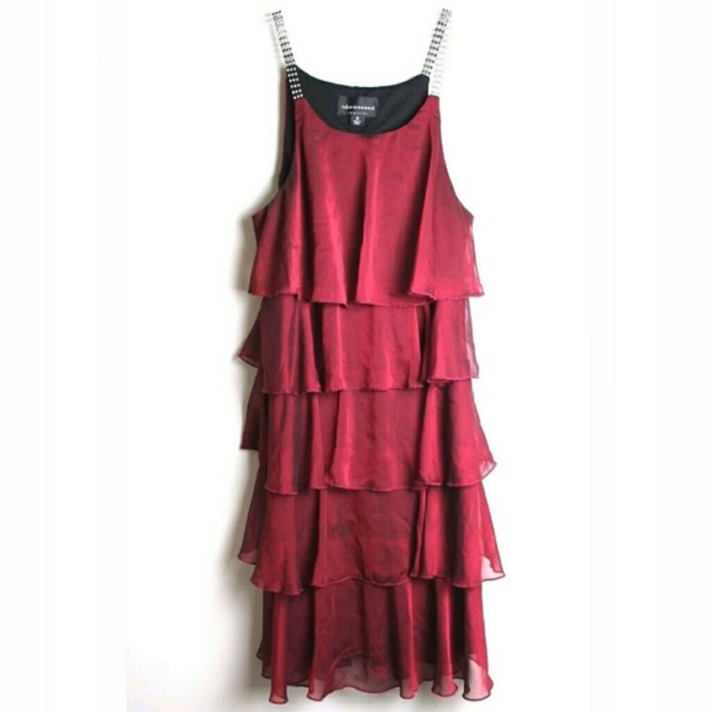 5/$25 !!SALE!! CONNECTED Rhinestone Tiered dress